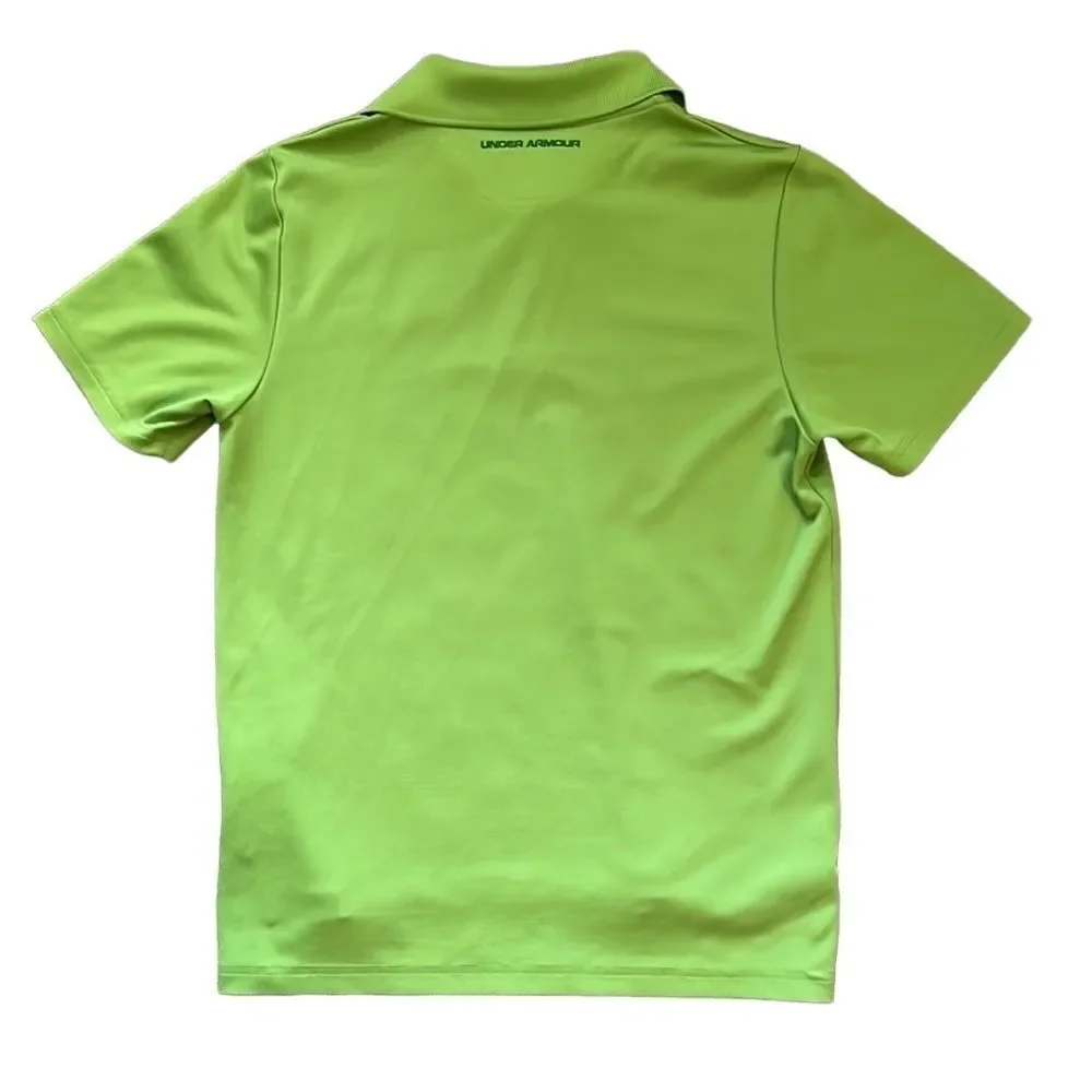 Under Armour Youth Medium Avocado Green Polo Shirt